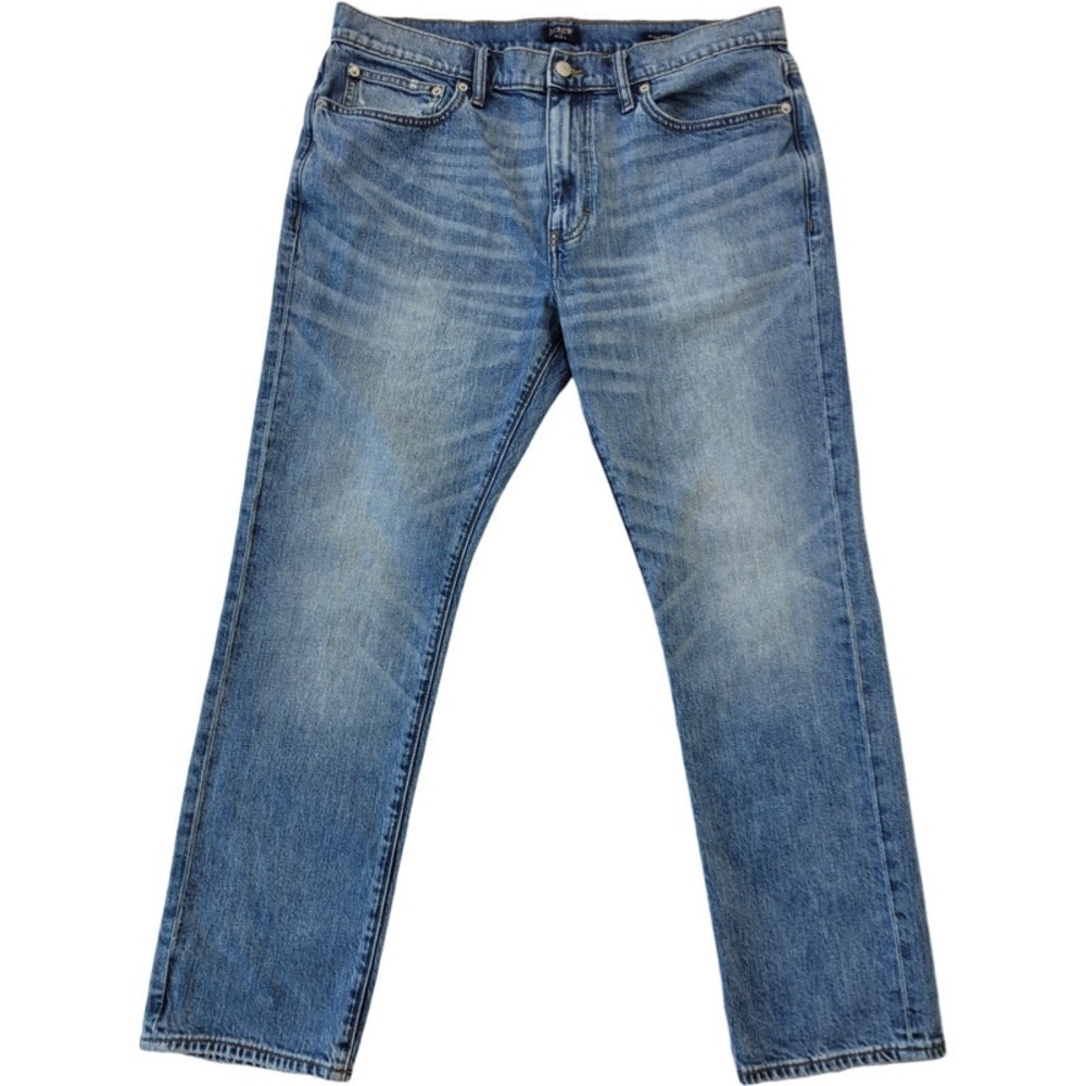 ✅ J. crew Factory Flex Men’s straight jeans blue size 36 x30